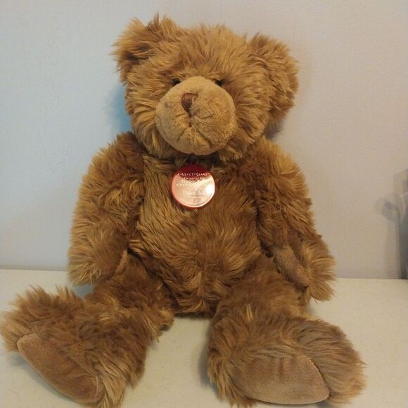Vintage Centennial Build A Bear Brown Furry Plush Stuffie Medallion 2001 BAB 18" - Picture 2 of 16